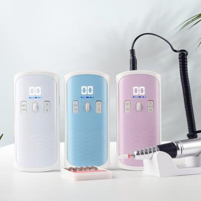 China Wholesale Portable Low Noise Professional Nail Drill 35000rpm Electric Nail Art Beauty SML Rechargeable Nail Drill Machine for sale