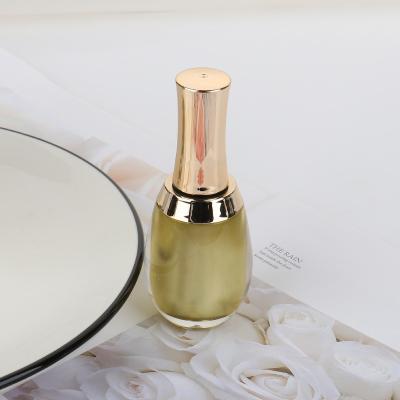 China 2022 Cosmetics Factory Wholesale Gold Luxury Cosmetic Packaging Spray Bottles With Brush Applicator for sale