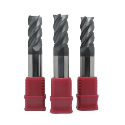 China Carbide New Arrival 2 Flute 4 Flute Square Flat Cnc Milling Cutter Fresa Solid Carbide End Mill Cutter for sale