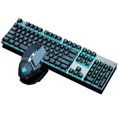 China Classic Mechanical Feel Keyboard Numpad X7 Version Backlight Mute Silent PC Gaming Keyboard And Mouse Set for sale