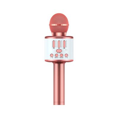 China Smart Sound Embellishment Karaoke Microphone With Loudspeaker Microphone Karaoke Microphone Speaker For Home KTV for sale