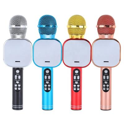 China Smart Sound Embellishment Kids Karaoke Wireless Microphone and Mini Speaker Portable Microphone for Family Party KTV for sale