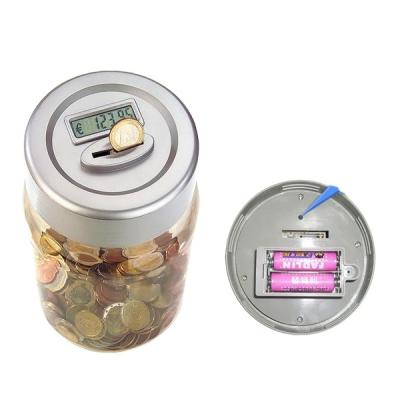 China Kids Gifts OEM Electronic Money Bank With Digital Coin Counter Money Jar for sale