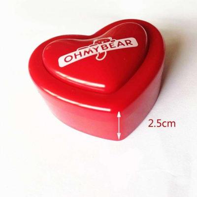 China Custom 60 Seconds Shape Eco-friendly Easy Button Red Heart Heart Sound Module for sale