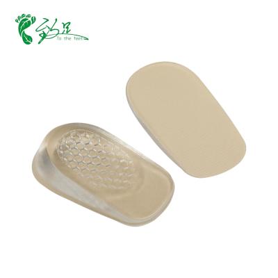 China Protect Heel Hot Selling Gel Heel Pads Relieve Foot Pain Insole Support Waist High Heel Insert Insole for sale