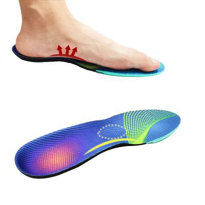 China Helps Sport and Walk Arch Support Insoles Custom Inserts Flat Feet Heel Pain Plantar Fasciitis Orthotic Insoles for sale