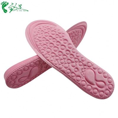 China Wholesale Full Massage Shock Absorption Foam Breathable Heavy Duty Ultrathin Foot Insoles Non-Slip Massage Insoles For Sports Shoes for sale