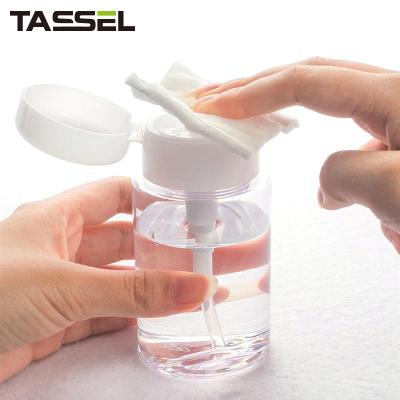 China Push Down Salon Nail Polish Remover Pump Dispenser Bottle Container for sale