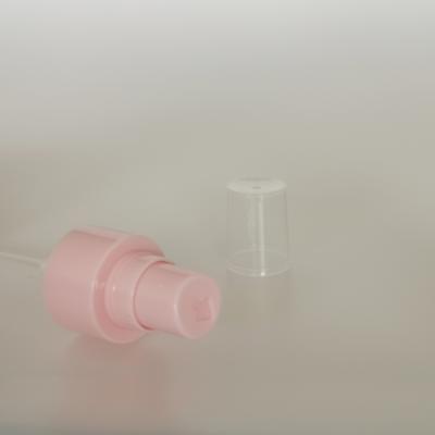 China 24mm Mist Spray Pump Cap 24410 Solid Pink Smooth Closure 0.12ml PP Dust for sale