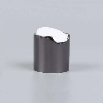 Chine Gland 24/410 Grey Aluminium Disc Cap brillant pour la lotion de corps de shampooing à vendre