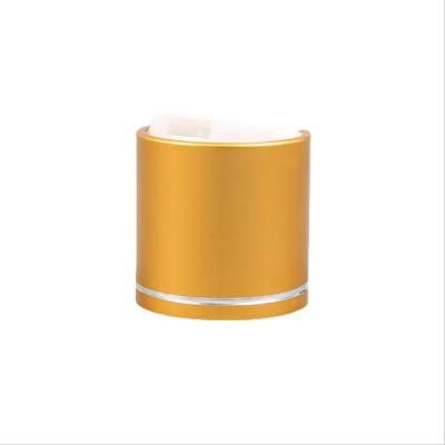 Cina 24/410 di 20mm Matte Gold Aluminum Bottle Caps con la linea d'argento della decorazione in vendita