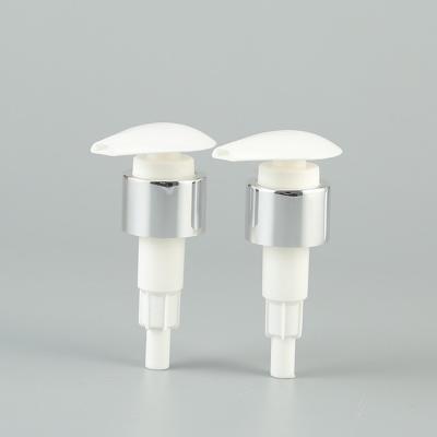 China 28mm 24mm White Hand Lotion Pump Dispenser Manufacturer Screw On for sale