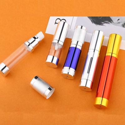 China Gold Big Airless Pump Bottles And Packaging 5ml 10ml  15ml 20ml 30ml for sale