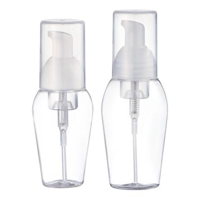 China Empty Foam Dispenser Bottle 50ml 80ml 1.69oz With 28mm Foam Pump Cap for sale