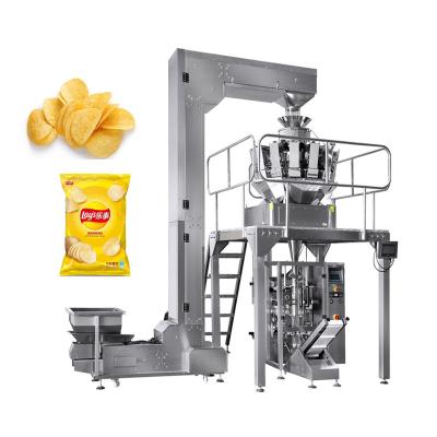 China Food 100g 200g 250g Popcorn Prawn Cookies/Automatic Weighing Potato Chips/Dry Food Packaging Machine for sale