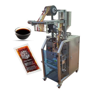 China Multi Function Automatic Food Liquid Sauce / Pillow Packing Bag Fill Form Seal Machine Price 3/4 Side for sale