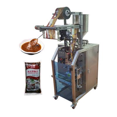 China Automatic Vffs Food Dipping Soy Sauce Tomato Sauce Curry Paste Sachet Packing Machine For Sauce Only for sale