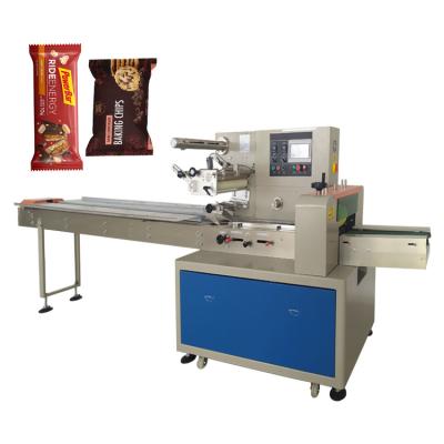 China JY-350 new version automatic flow chocolate packing machine/energy bar/food energy granola/protein bars for sale