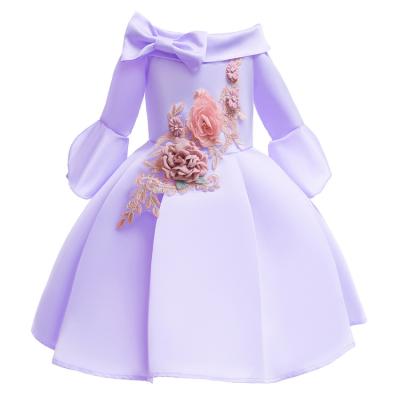 China Children's Middle-dressed strapless new style breathable border Girls Embroidered Princess Dress for sale