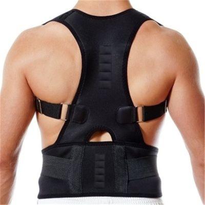 China Hot Selling Amazon Belt Adjustable Magnetic Back Brace Adults Unisex Children Kids Students Shoulder Back Support Posture Corrector for sale