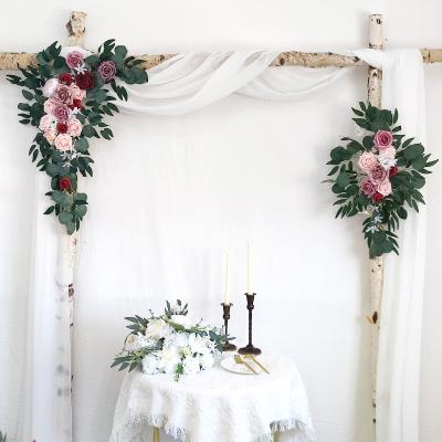 China Wholesale Wedding.Home.Party.Restaurant.Bar.Hotel Arch Artificial Flowers Stem Backdrop Rose Blossom Branches Arches For Wedding Decoration for sale