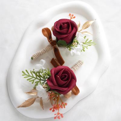 China Wedding.Home.Party.Restaurant.Bar.Hotel Wholesale Hand Accessories Decor Flower Corsage Bridal Bridesmaid Party Wrist Flowers for sale