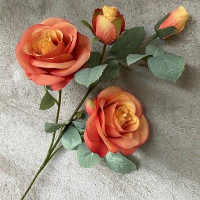 China Bunch Rose Gold Flower Artificial Flower At Low Prices Bunch Rose Gold Flower for sale