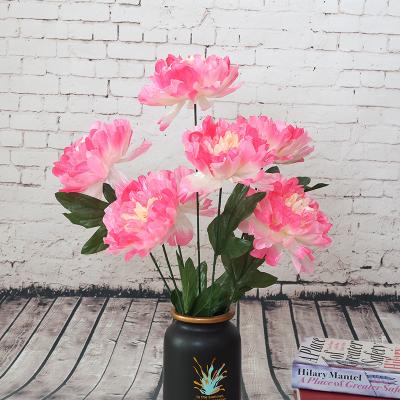 China Home.Party.Restaurant.Bar.Hotel.Wedding Simulation Peony Flower Wholesale Artificial Silk Peony Decorations Peony Bouquet Home Flowers for sale