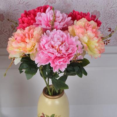 China Home.Party.Restaurant.Bar.Hotel.Wedding Wholesale Artificial Pink Peony Flower Stem for DIY Wedding Garden for sale