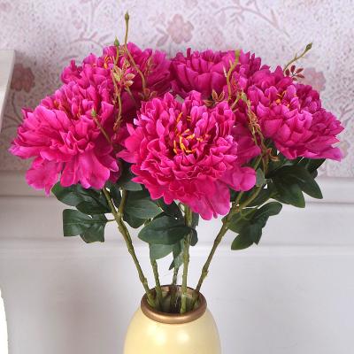 China Home.Party.Restaurant.Bar.Hotel.Wedding can be customized wholesale artificial white peony flowers peony flower stem for sale