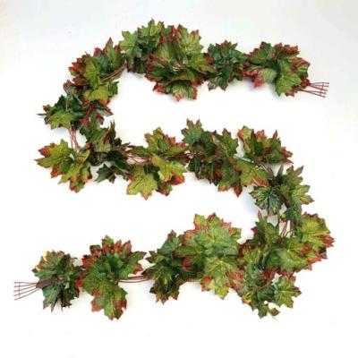 China Wholesale Natural Touch Real Touch Boston Ivy Plants Hanging Artificial Vine For Wedding Decoration for sale