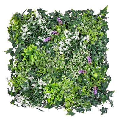 China Foliage Landscape Wall Green Panel Wall Decoration Fence Green Assorted Artificial Wall Indor Decoration Best Price for sale