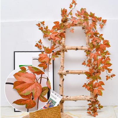 China Artificial Ivy Leaf Foliage Hanging Garland Plants Touch Ivy Green Leaves Greenery Vines Wedding Party Garden Room Decor Natural Wall for sale