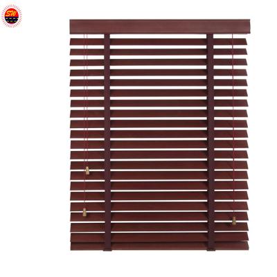 China 50mm FauxWood Venetian Blinds Waterproof Horizontal Blackout 2 Inch PVC Blinds for sale