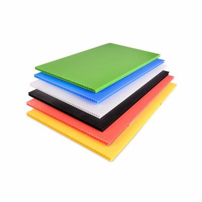 China Packing High Quality Colorful PP Corrugated Plastic Sheet , Plastic PP Hollow Out Sheet For Packing for sale