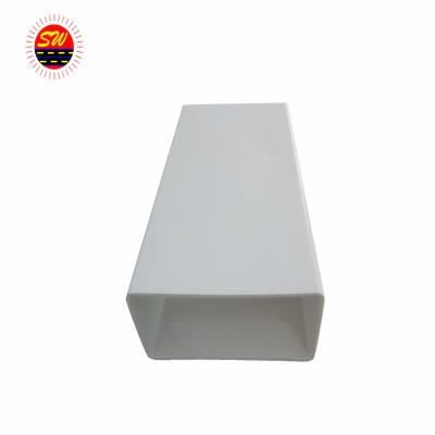 China 8 Inch Corrosion Resistant Custom White Square Factory PVC Plastic Pipe for sale