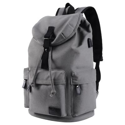 China With USB The Best Travel Young Design College School Canvas Bag Laptop Backpack for sale