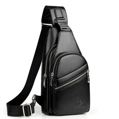 China With USB New Arrival Cross - Body Bags Shoulder PU Leather Chest Bag For Men for sale