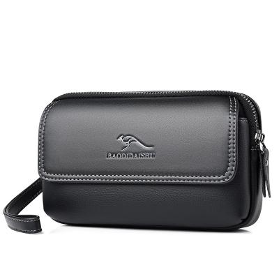 China New Style Water Proof Men's Clutch Bag PU Leather Multifunctional Fashionable Men's Wallet Pocket Bags for sale