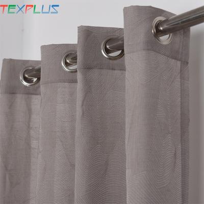 China 100% pure modern polyester jacquard designer curtain fabric for living room and bedroom decoration for sale