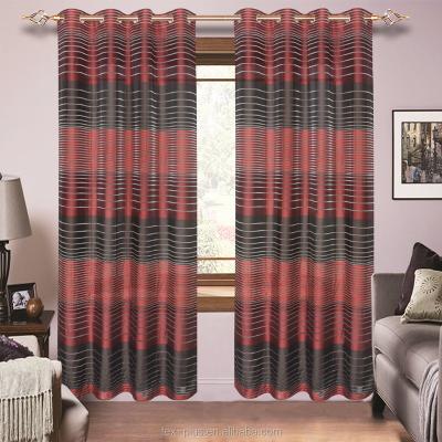 China Hot Sale Stripe Home Textile Decoration Cheap Shade Curtain for sale