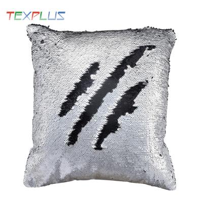 China 100%poly turnover sublimation sequin pillow cushion cooling case for decoration for sale