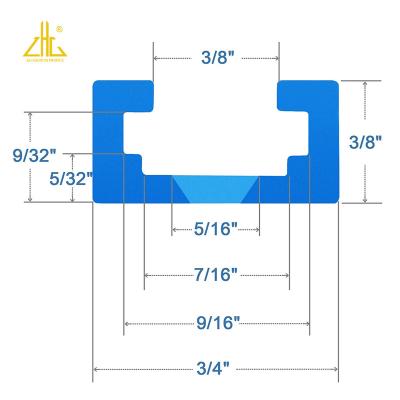 China Transport Tools ZHONGLIAN T Track Anodized Aluminum Extrusion Profile Fencing Extrusion Aluminum for sale