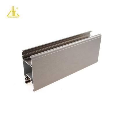 China Transport Tools ZHONGLIAN Anodized Gray Brushed Aluminum Profiles Professional Windows Customized China for sale