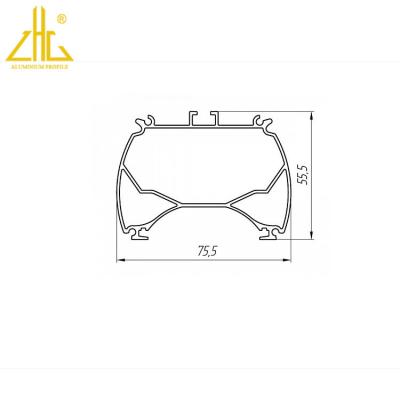 China Aluminum Transportation Tools Extrusion Products Cable Channels And Light Boxes Custom Aluminum Profile for sale