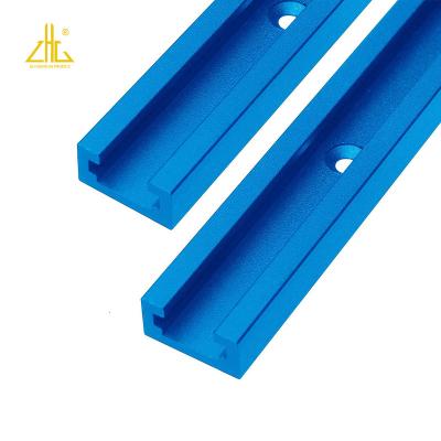 China Decorations ZHONGLIAN 6063 7075 6061 Mini T Track C Channel Aluminum Track for sale