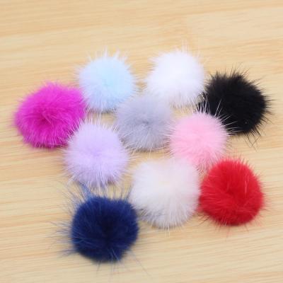 China 100% high-grade auto upholstery fashion decoration mink fur ball hair accessories, earrings, shoes and other raw materials decoration for sale