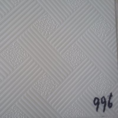 China Artistic Ceilings Vinyl Covered Waterproof False Gypsum Board Ceiling Export To India. for sale