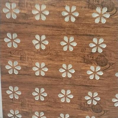 China Artistic Ceilings Wood Color Perforated Gypsum Ceiling Tiles for sale