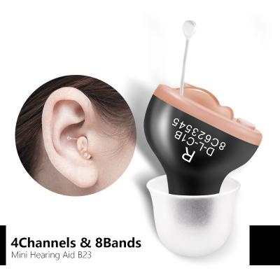 China Small Inner Ear Hearing Aids Mini Invisible Adjustable Wireless CIC Hearing Aid Left/Best Sound Amplifier Hearing Loss Right Ear T23 for sale